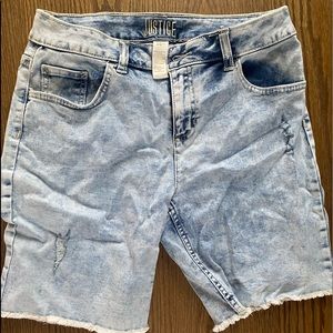 Justice jeans shorts